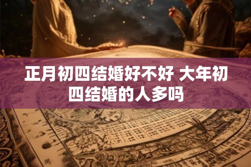 正月初四结婚好不好 大年初四结婚的人多吗