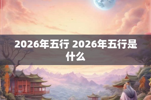 2026年五行 2026年五行是什么 2026年五行 2026年五行是什么