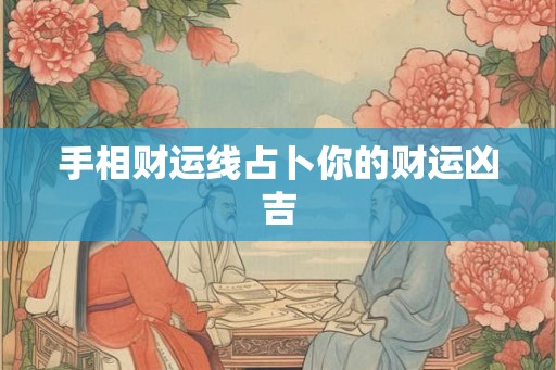 手相财运线占卜你的财运凶吉