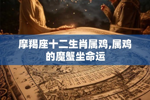 摩羯座十二生肖属鸡,属鸡的魔蟹坐命运