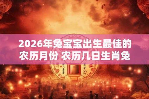 2026年兔宝宝出生最佳的农历月份 农历几日生肖兔命薄