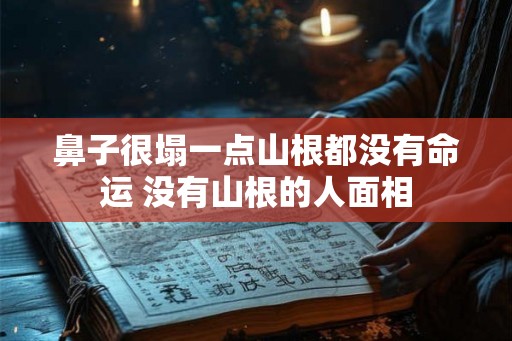 鼻子很塌一点山根都没有命运 没有山根的人面相