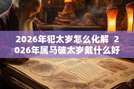2026年犯太岁怎么化解 2026年属马破太岁戴什么好 2026年犯太岁怎么化解 2026年属马破太岁戴什么好