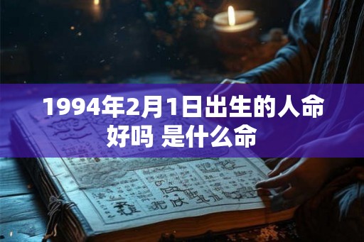 1994年2月1日出生的人命好吗 是什么命