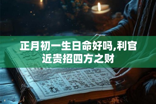 正月初一生日命好吗,利官近贵招四方之财