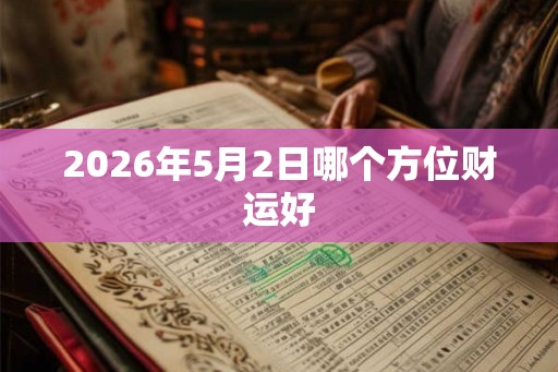 2026年5月2日哪个方位财运好