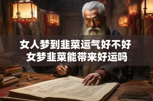 女人梦到韭菜运气好不好 女梦韭菜能带来好运吗