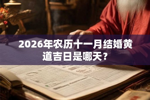 2026年农历十一月结婚黄道吉日是哪天？