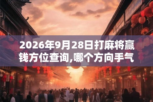 2026年9月28日打麻将赢钱方位查询,哪个方向手气佳