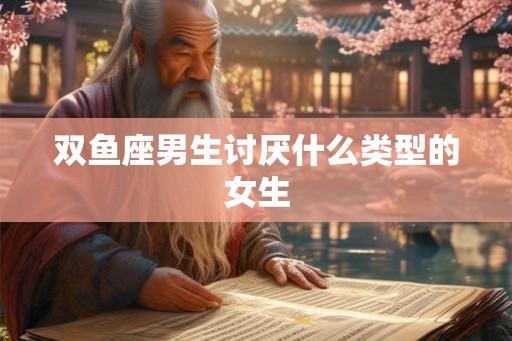 双鱼座男生讨厌什么类型的女生