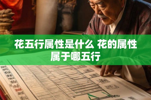 花五行属性是什么 花的属性属于哪五行