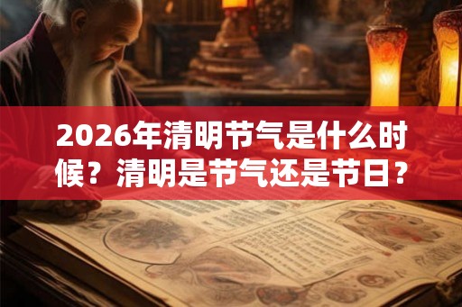 2026年清明节气是什么时候?清明是节气还是节日? 2026年清明节气是什么时候?清明是节气还是节日?