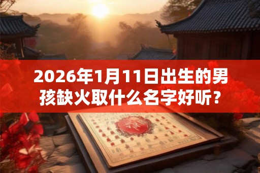 2026年1月11日出生的男孩缺火取什么名字好听？