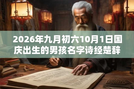 2026年九月初六10月1日国庆出生的男孩名字诗经楚辞