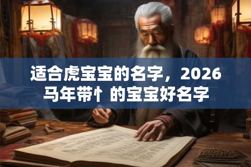 适合虎宝宝的名字，2026马年带忄的宝宝好名字