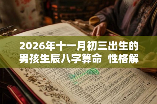 2026年十一月初三出生的男孩生辰八字算命 性格解析 2026年十一月初三出生的男孩生辰八字算命 性格解析