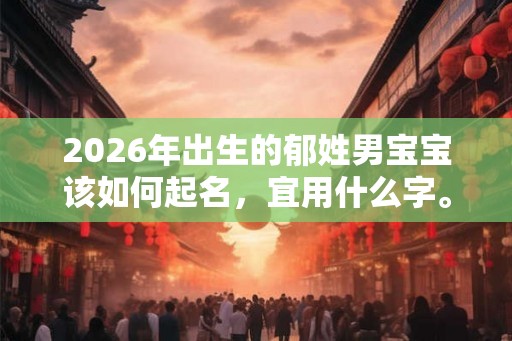 2026年出生的郁姓男宝宝该如何起名，宜用什么字。