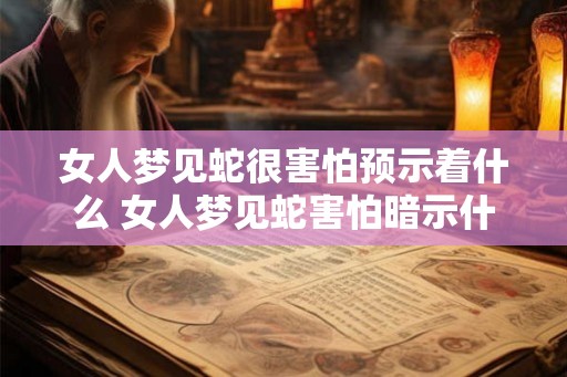 女人梦见蛇很害怕预示着什么 女人梦见蛇害怕暗示什么