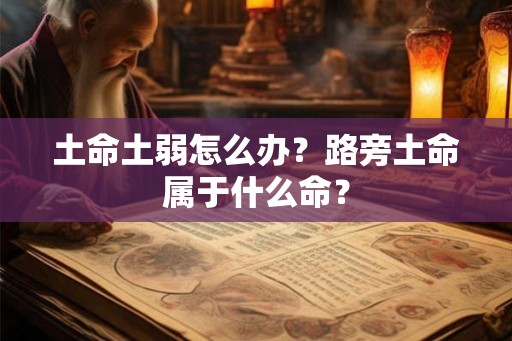 土命土弱怎么办？路旁土命属于什么命？