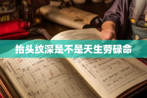 抬头纹深是不是天生劳碌命