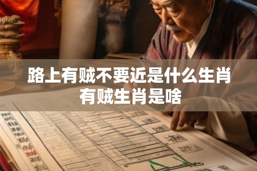 路上有贼不要近是什么生肖 有贼生肖是啥
