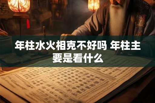 年柱水火相克不好吗 年柱主要是看什么