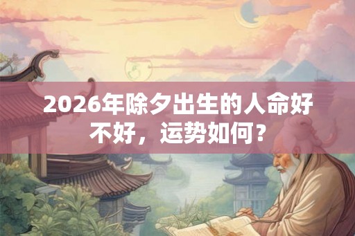 2026年除夕出生的人命好不好，运势如何？
