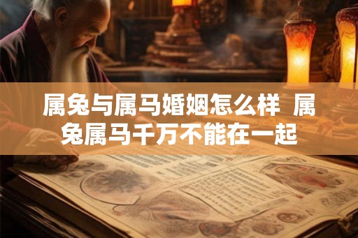 属兔与属马婚姻怎么样  属兔属马千万不能在一起