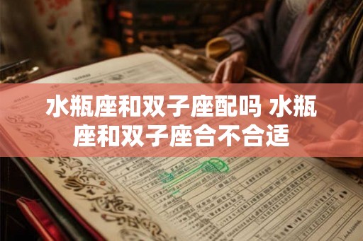 水瓶座和双子座配吗 水瓶座和双子座合不合适 水瓶座和双子座配吗 水瓶座和双子座合不合适