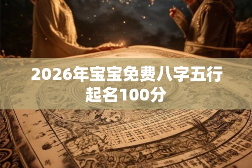 2026年宝宝免费八字五行起名100分 2026年宝宝免费八字五行起名100分