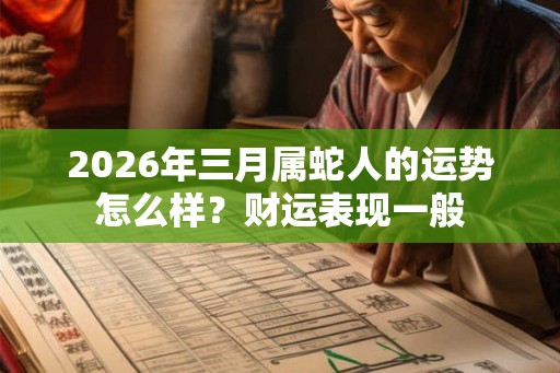 2026年三月属蛇人的运势怎么样?财运表现一般 2026年三月属蛇人的运势怎么样?财运表现一般