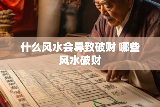 什么风水会导致破财 哪些风水破财