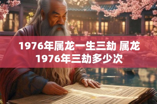 1976年属龙一生三劫 属龙1976年三劫多少次