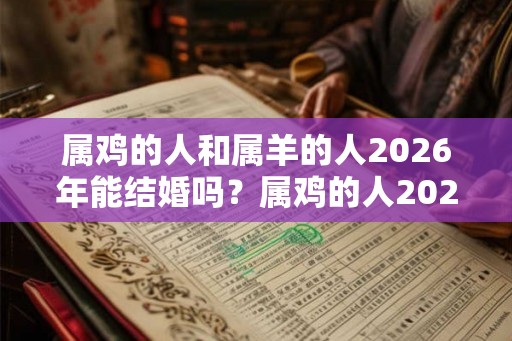 属鸡的人和属羊的人2026年能结婚吗?属鸡的人2026年的太岁如何? 属鸡的人和属羊的人2026年能结婚吗?属鸡的人2026年的太岁如何?