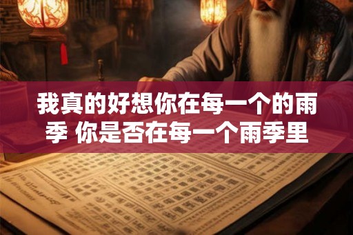 我真的好想你在每一个的雨季 你是否在每一个雨季里想念着我