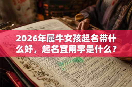 2026年属牛女孩起名带什么好，起名宜用字是什么？