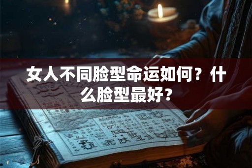 女人不同脸型命运如何？什么脸型最好？