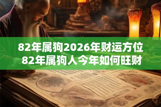 82年属狗2026年财运方位 82年属狗人今年如何旺财