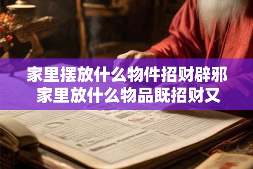 家里摆放什么物件招财辟邪 家里放什么物品既招财又辟邪