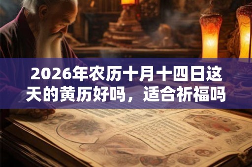 2026年农历十月十四日这天的黄历好吗，适合祈福吗？