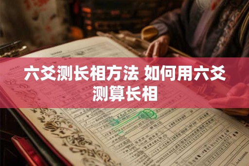 六爻测长相方法 如何用六爻测算长相
