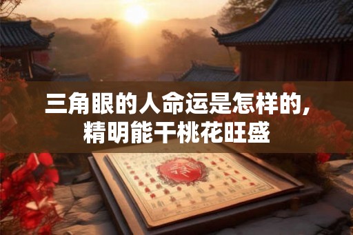 三角眼的人命运是怎样的,精明能干桃花旺盛