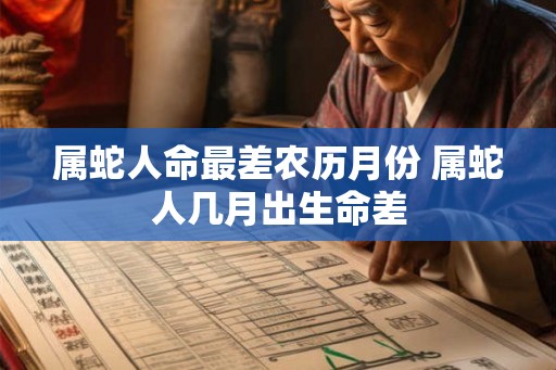 属蛇人命最差农历月份 属蛇人几月出生命差