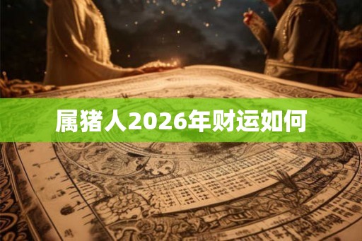 属猪人2026年财运如何