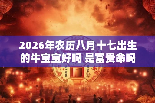 2026年农历八月十七出生的牛宝宝好吗 是富贵命吗