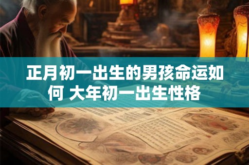 正月初一出生的男孩命运如何 大年初一出生性格 正月初一出生的男孩命运如何 大年初一出生性格