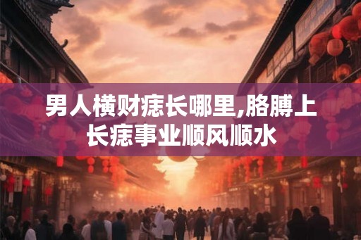 男人横财痣长哪里,胳膊上长痣事业顺风顺水