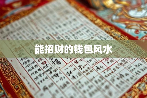 能招财的钱包风水