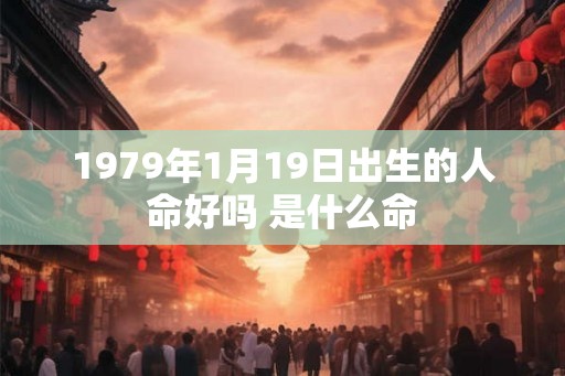 1979年1月19日出生的人命好吗 是什么命