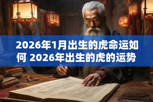 2026年1月出生的虎命运如何 2026年出生的虎的运势如何